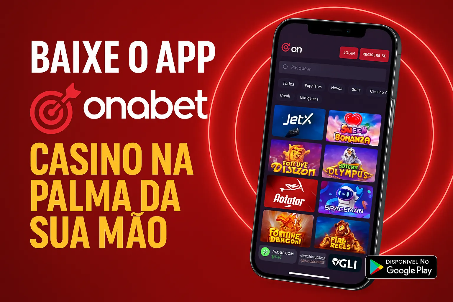 Baixar o ONABET Cassino App