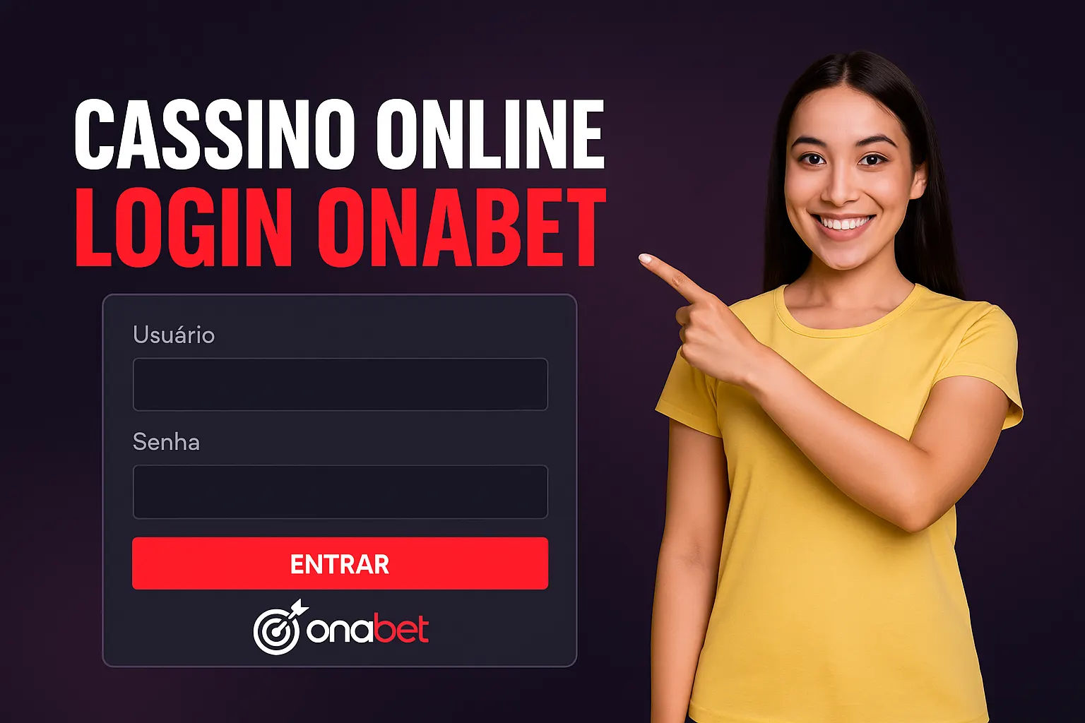 Criar uma nova Conta no plataforma ONABET